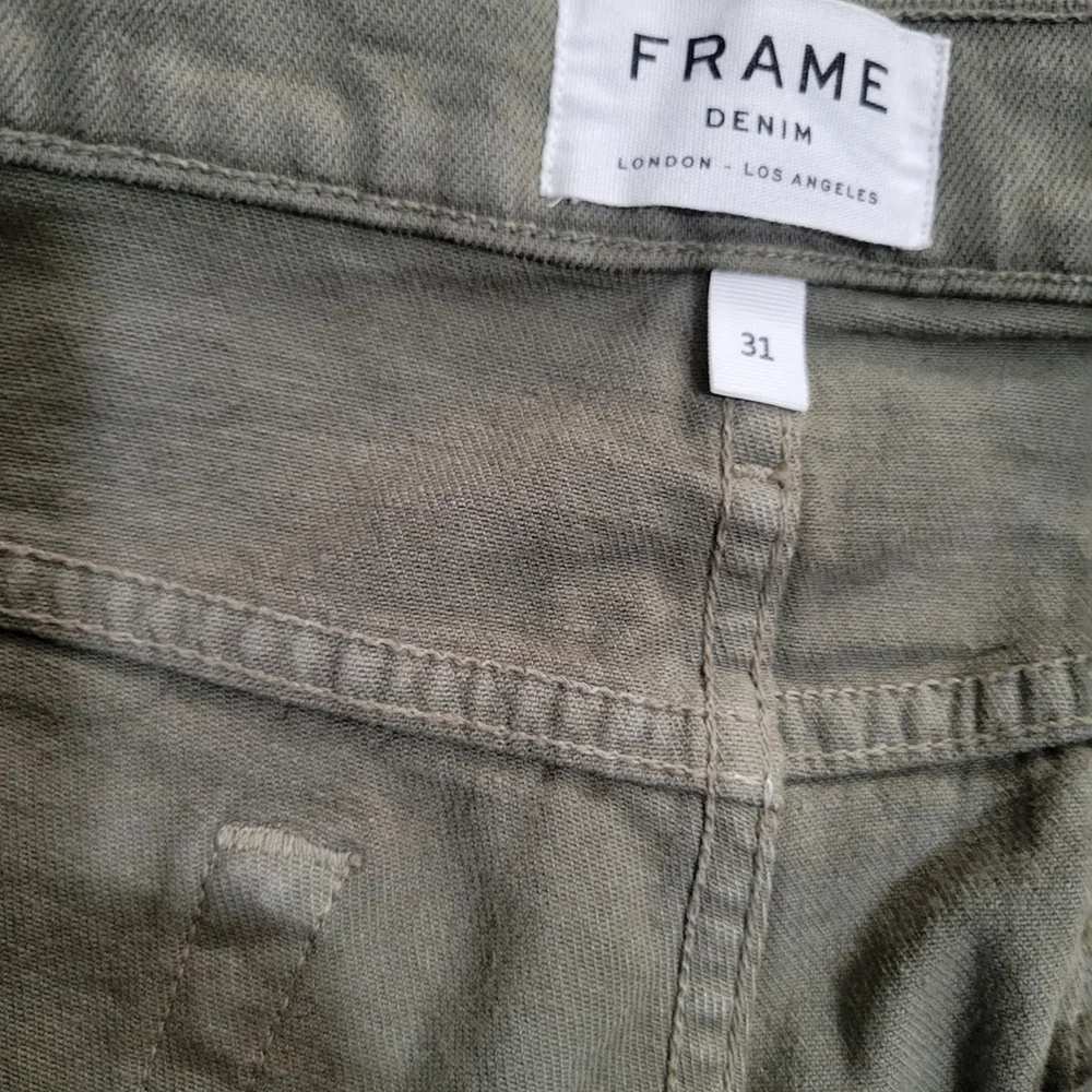 FRAME Le'Homme Slim Straight Olive Jeans Size 31/32 Men's Excellent Condition
